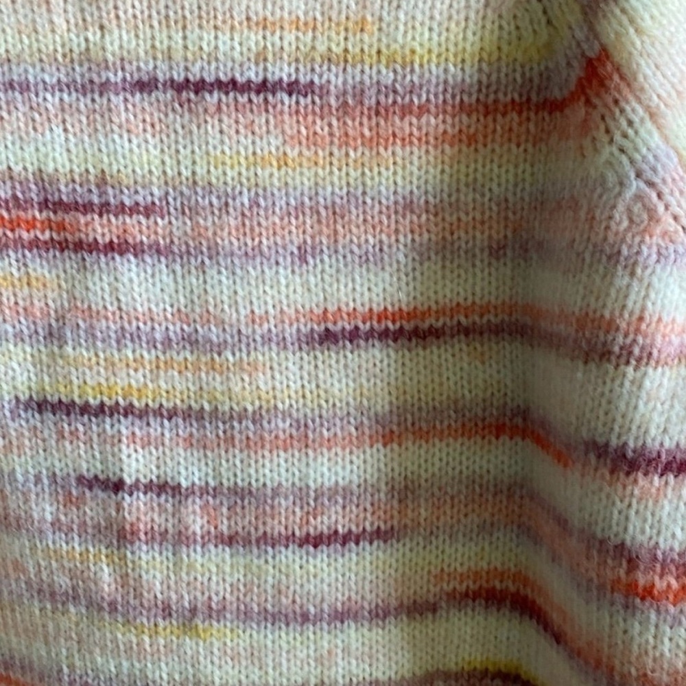 Loft Multi Colored Raglan Sweater - image 5